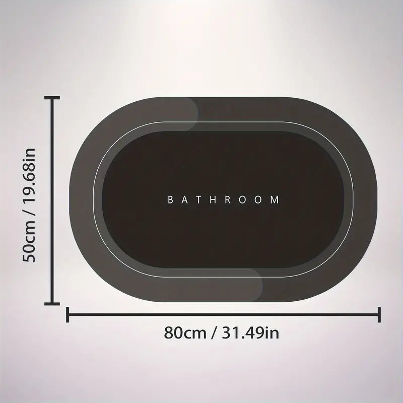 Snabbtorkande badrumsmatta Carvallo