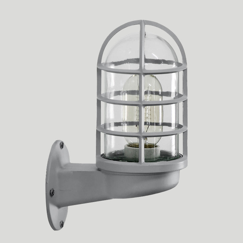 Carvallo - Industriell burvägglampa med genomskinlig glasarmatur Carvallo