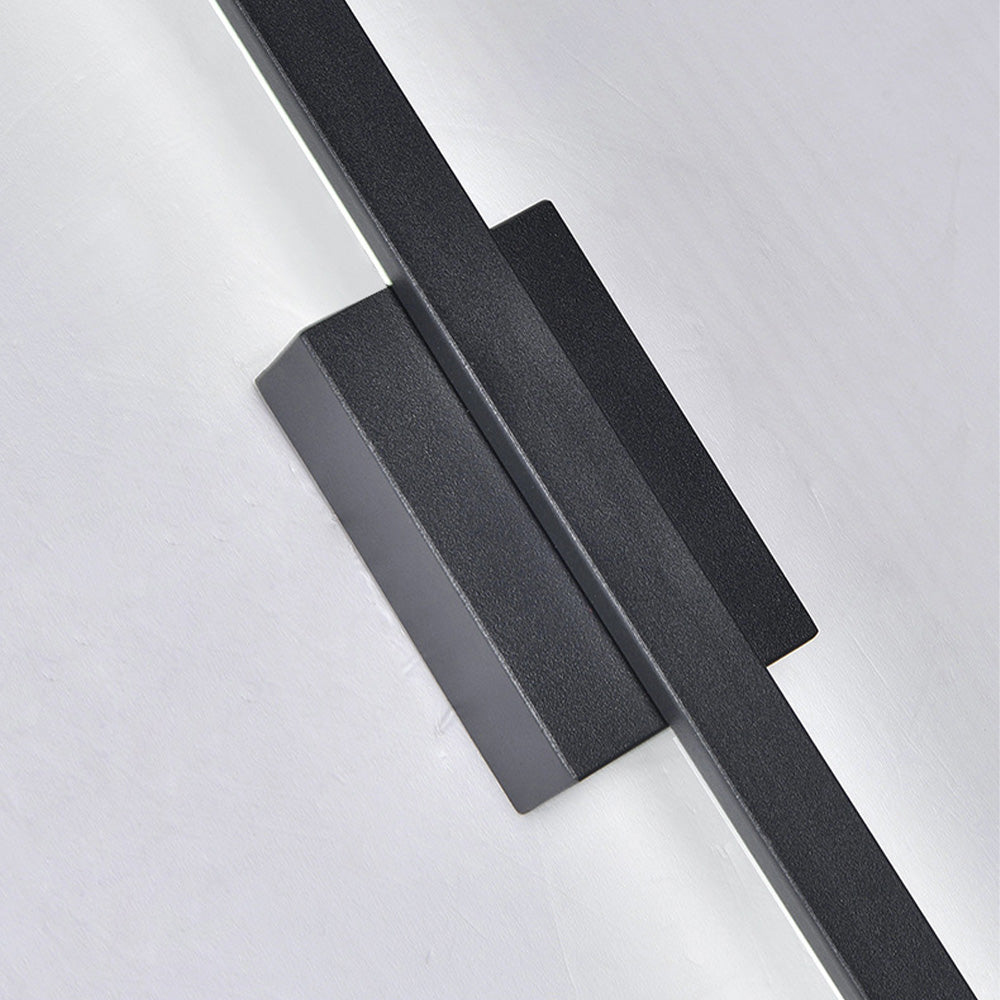 Industriell minimalistisk lång LED järn vägglampor för samtida vardagsrumsinredning och stilfull belysning Carvallo