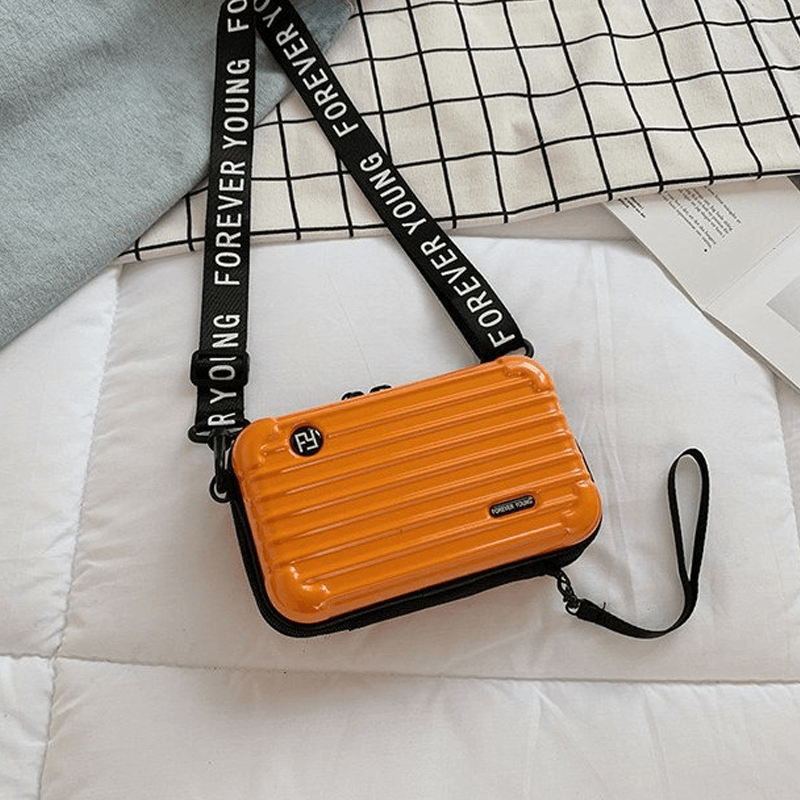 Resväska-inspirerad crossbody-väska-Handväska-BB-Orange-Hemnix