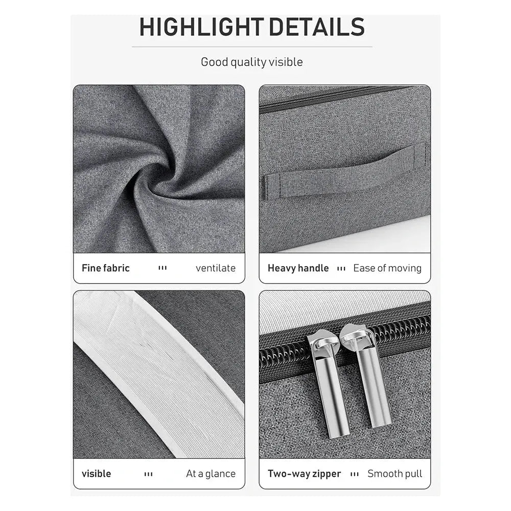 QuiltVault Bag - Sängförvaringsväska med stor kapacitet och tvåvägsdragkedja Carvallo