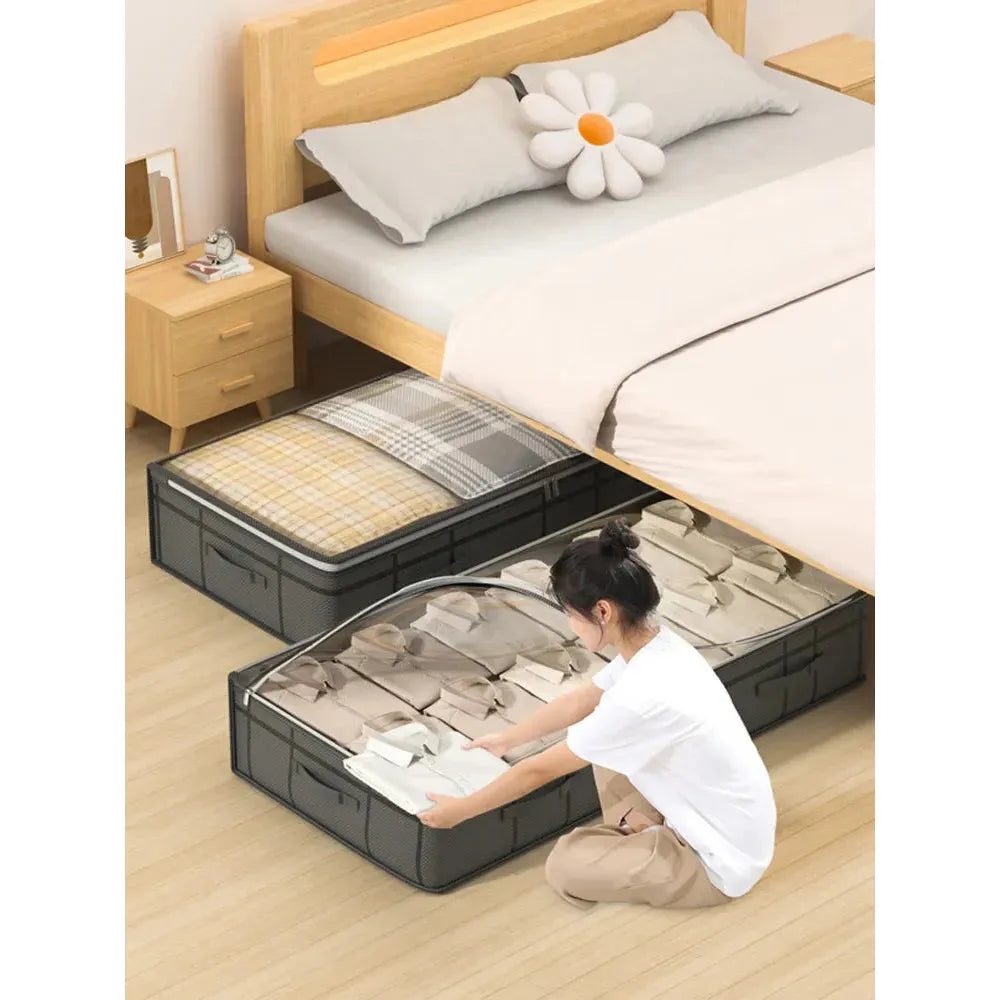 QuiltStorage Bag - Fällbar Förvaringslåda med Stort Utrymme för Sänglinne Carvallo