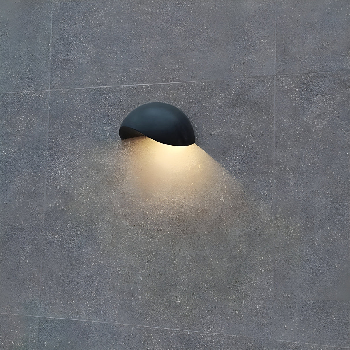 NoirLume Light - Minimalistisk halvcirkelformad LED vägglampa Carvallo