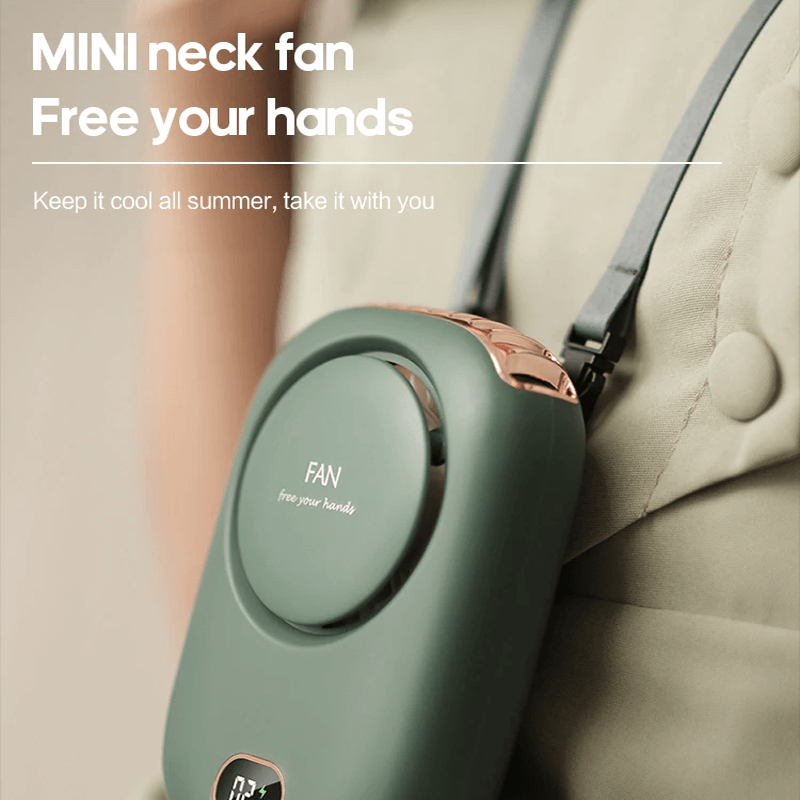 Portabel Hängande Minihalsfläkt 2000mAh-Personligt-BB-Hemnix