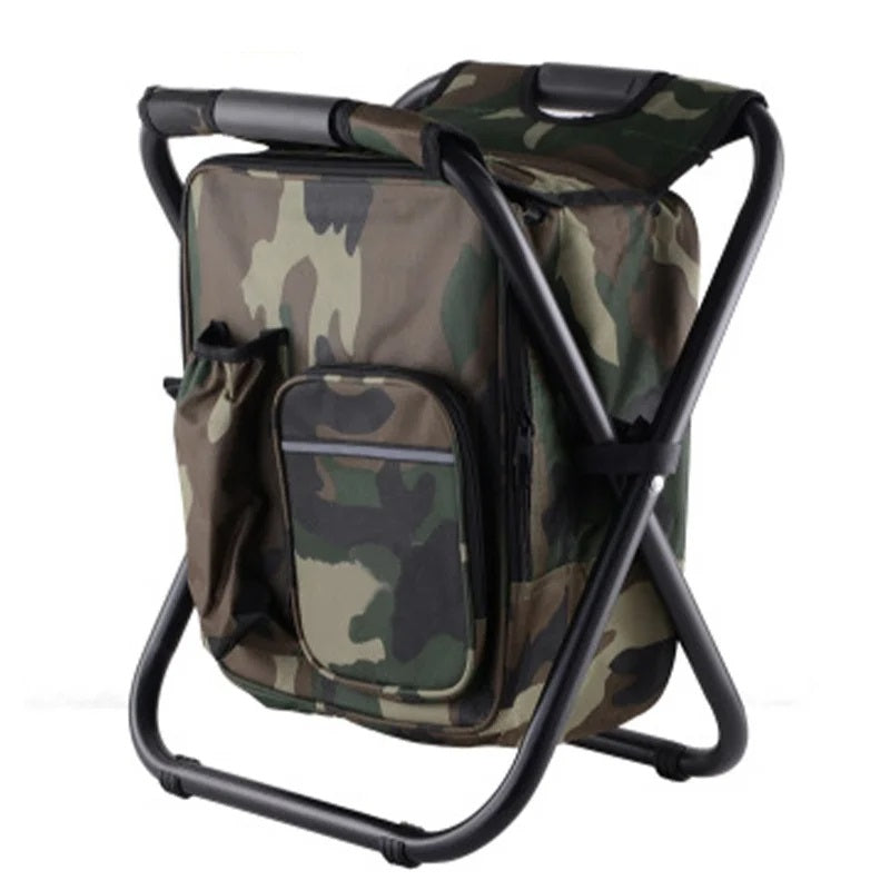 Carvallo Outdoor-Hocker TrekChill SeatCooler | Fällbar campingstol med integrerad kylbox | Vattentät & Bärbar | 150 kg belastningskapacitet Carvallo