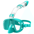 Hopfällbar Snorkelmask, Dykmask Vuxen-Barn-BB-Sjögrön-Hemnix
