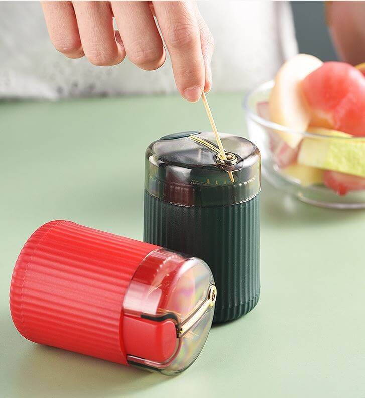 Push Automatisk Tandpetardispenser-Kitchen-Hemnix-Röd-Hemnix