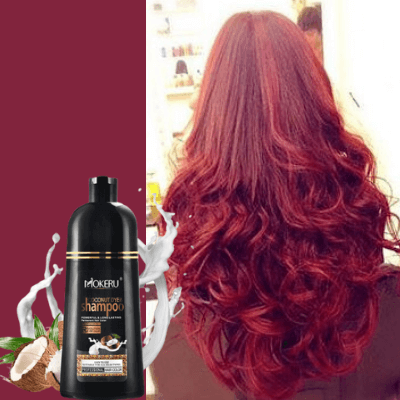 Kokosnötsolja Hairy Dye Shampoo-Beauty-Hemnix-Vinröd-Hemnix