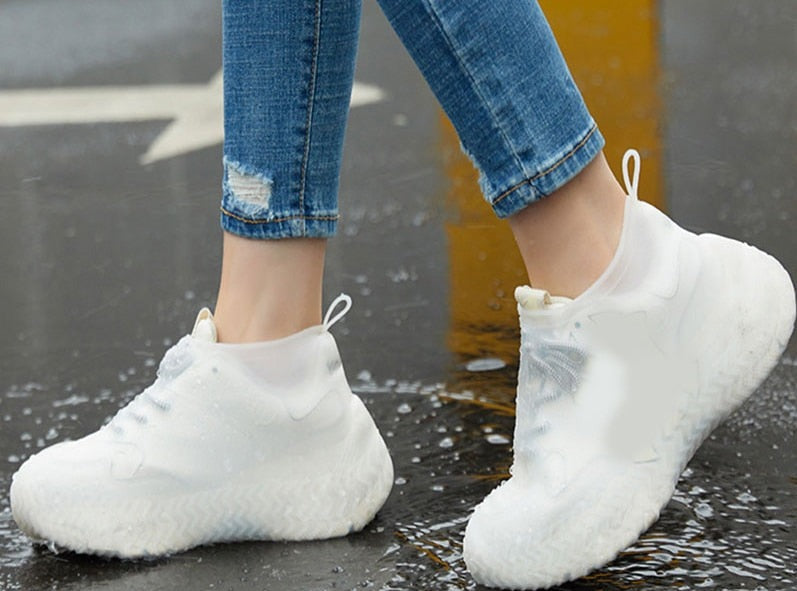 Återanvändbara Vattentäta Skoöverdrag-Shoes for Women-Hemnix-Vit-Liten (26-32)-Hemnix