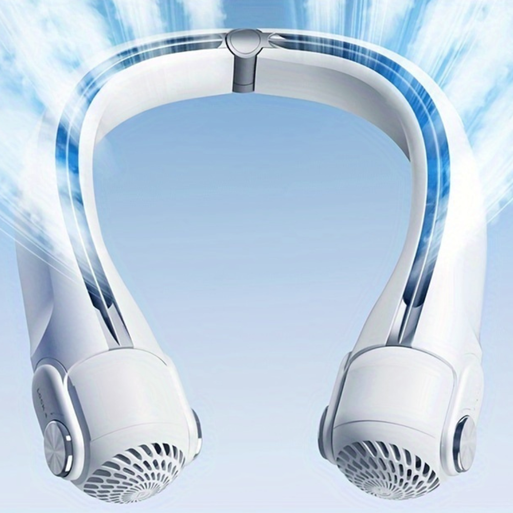 Luxora Bärbar Uppladdningsbar Sommar Resekylfläkt för Nacken Carvallo