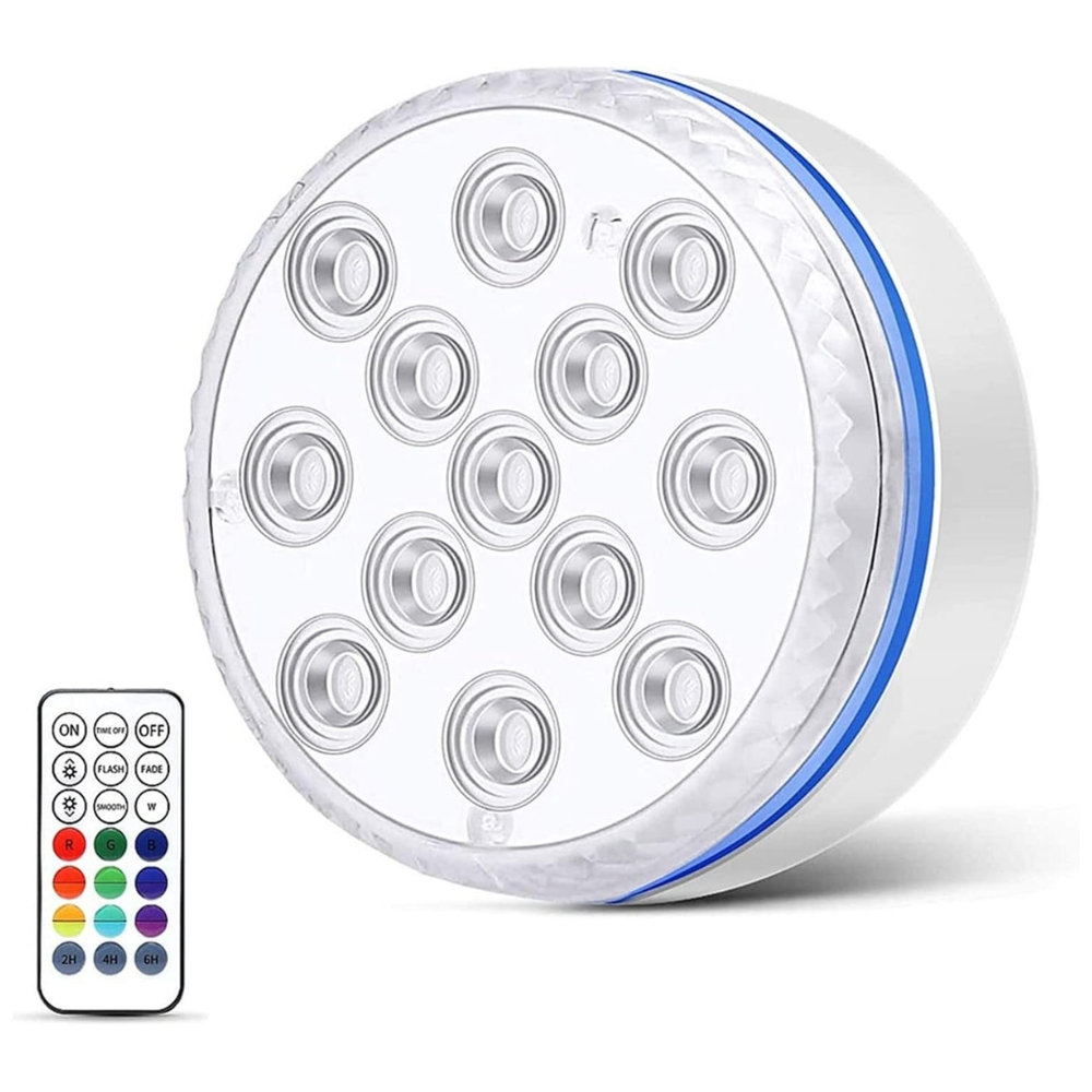 RoyaleGlow Färgglada Nedsänkbara LED Poolfestljus Carvallo