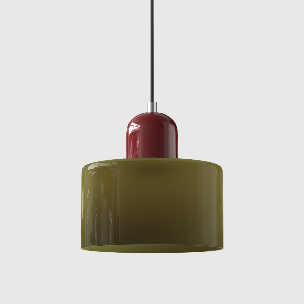 Bauhaus Glas Hänglampa | Modern Klotdesign | Justerbar Taklampa | Brick by Brick Carvallo