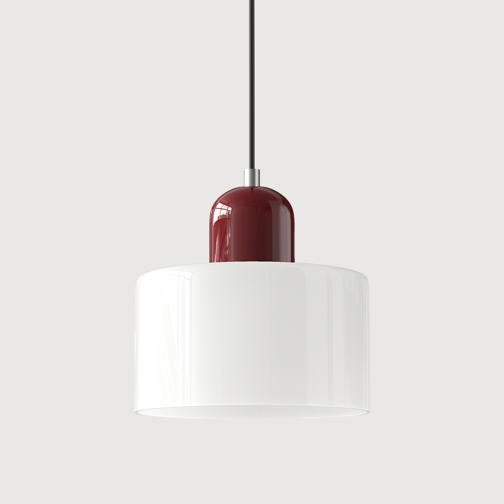 Bauhaus Glas Hänglampa | Modern Klotdesign | Justerbar Taklampa | Brick by Brick Carvallo