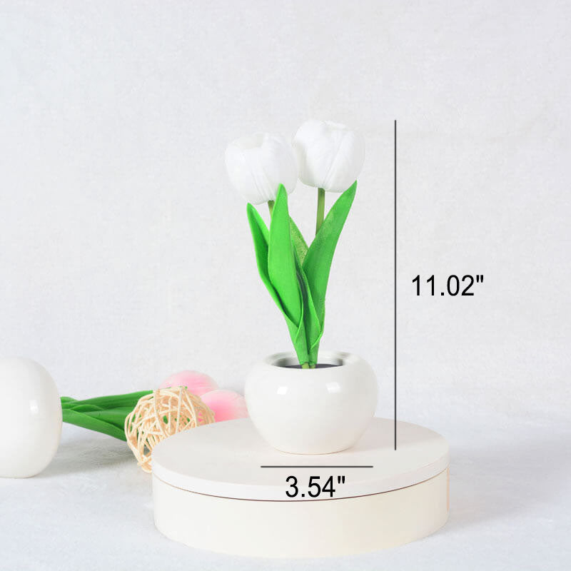 Blooming Tulip & Peony LED-nattlampa – elegant blomglöd MILA Sverige