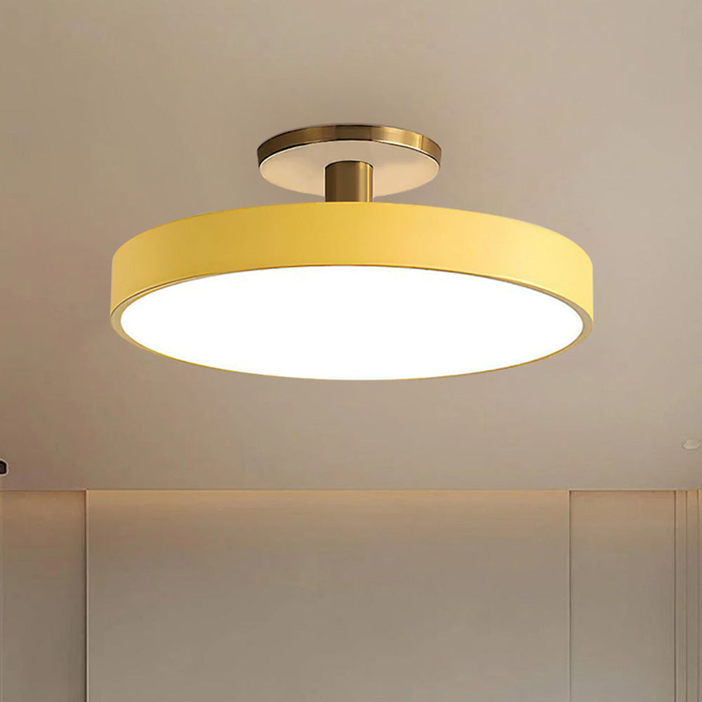 Modern Flush Mount Ceiling Light | 5.9×11.8–23.6 in | LED Rund Armatur | Hårdvara + Akryl | Brick by Brick Carvallo