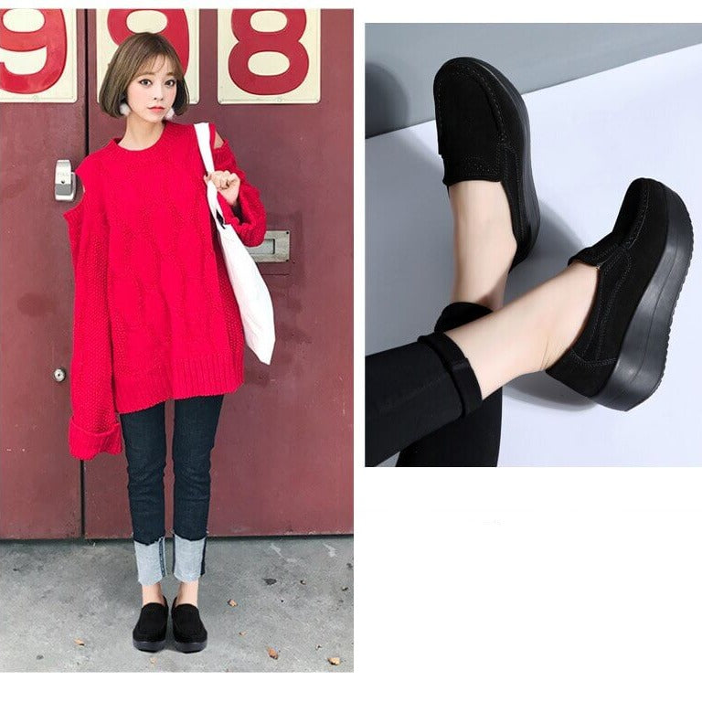 Kvinnors Slip-On Moccasin skor-Shoes for Women-bellasverige-Hemnix