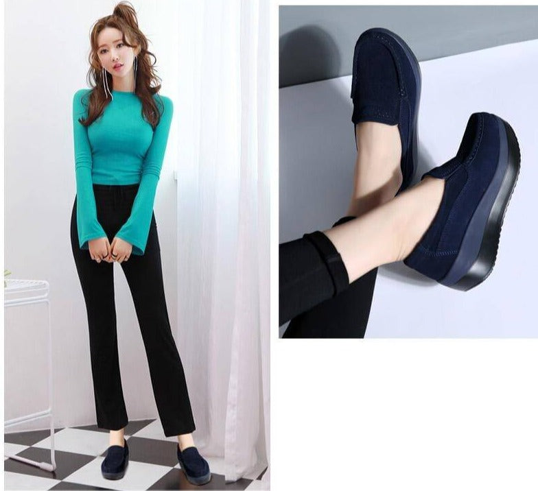 Kvinnors Slip-On Moccasin skor-Shoes for Women-bellasverige-Hemnix