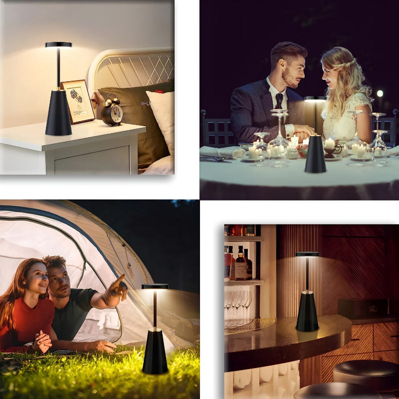 LumaTouch Lampa – Uppladdningsbar Trådlös Bordslampa Carvallo