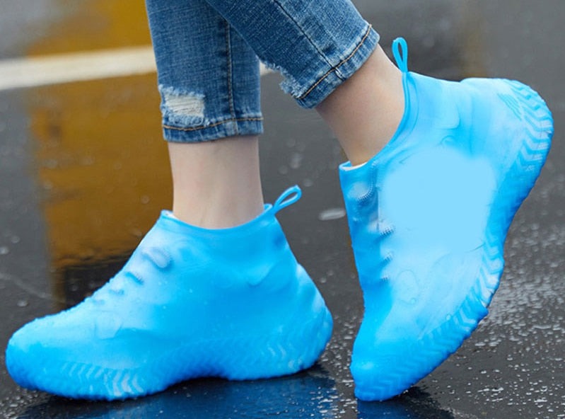 Återanvändbara Vattentäta Skoöverdrag-Shoes for Women-Hemnix-Blå-Liten (26-32)-Hemnix