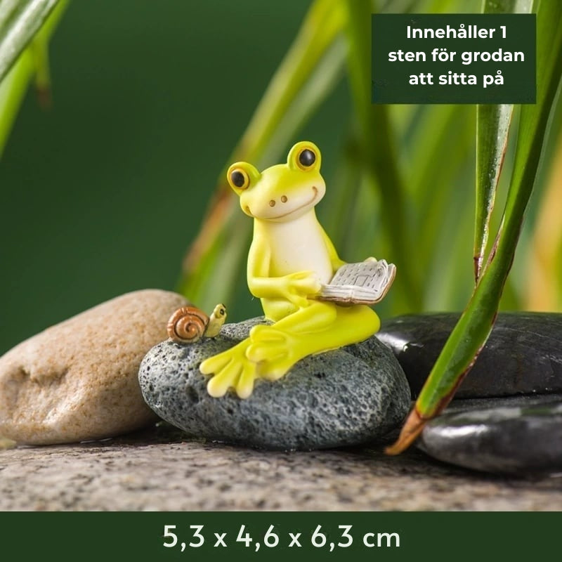Groda Resin Växthängare Figur - Dekorativt inomhus- och utomhusväxttillbehör MILA Sverige