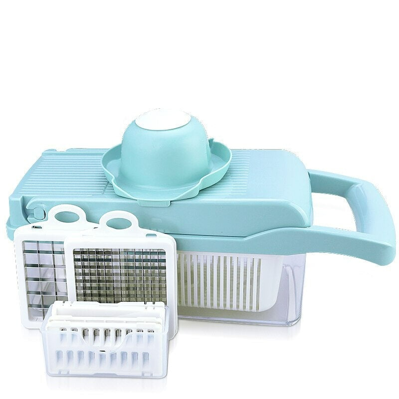 Multifunktionell Mandolin-Kök-BB-Blå-Hemnix