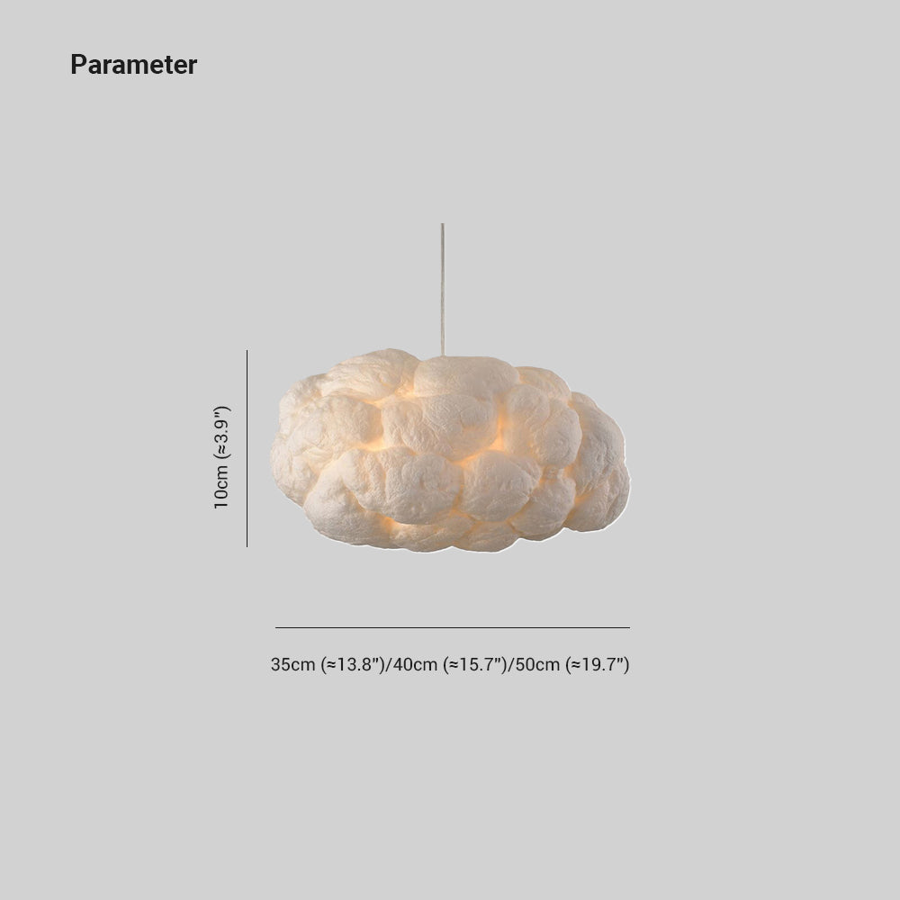 TranquilAura - Designer Wolken LED Taklampa Vit PVC/Bomull Carvallo