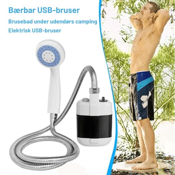 PetSplash – Bärbar utomhusdusch för husdjur och trädgård med USB-laddning Carvallo
