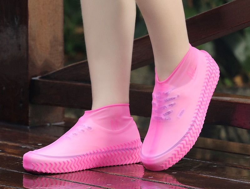 Återanvändbara Vattentäta Skoöverdrag-Shoes for Women-Hemnix-Rosa-Liten (26-32)-Hemnix