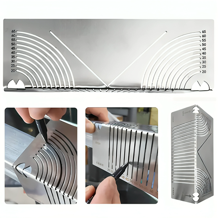 Precisionsrits för metall och trä – justerbart verktyg för bågar, kurvor och 90°-märkning MILA Sverige