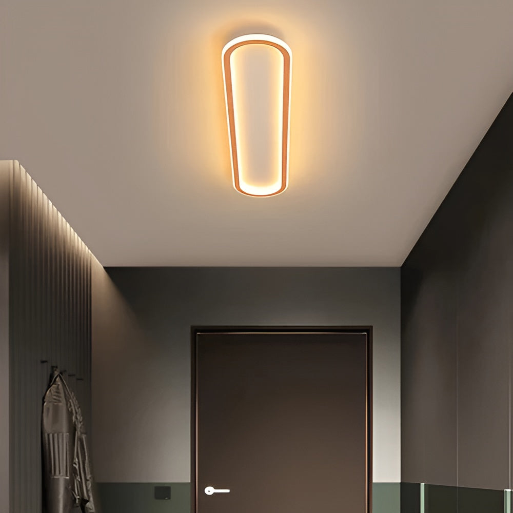 LED-taklamps i oval form – Elegant modern design för hall och entréområde Carvallo