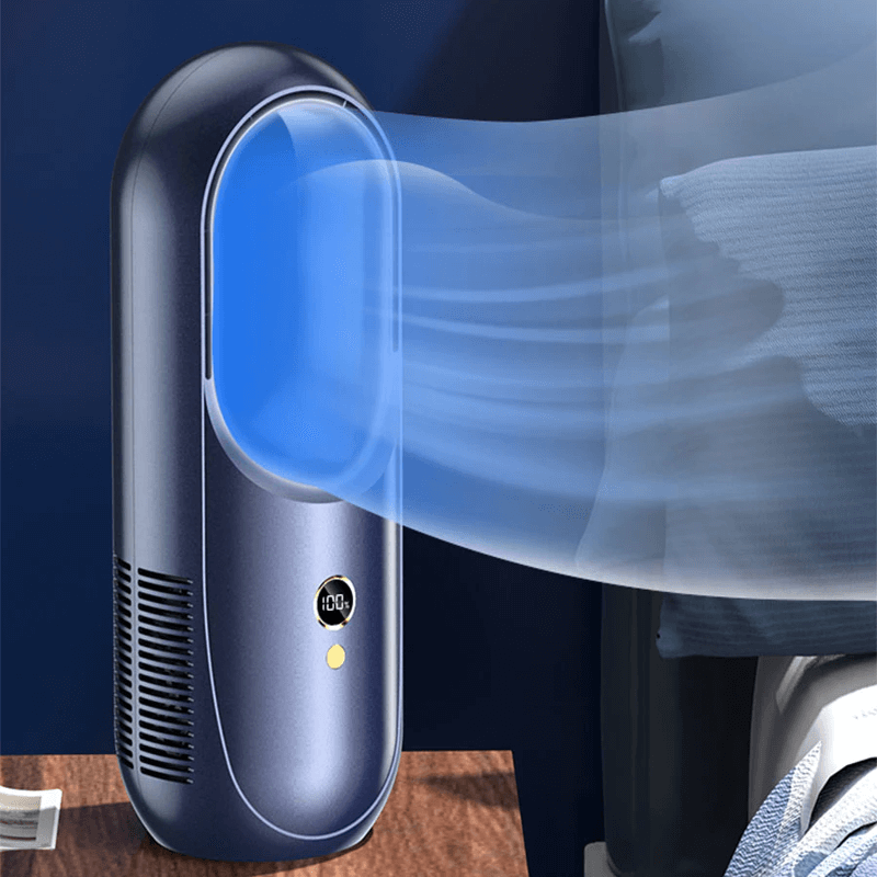 Portabel fläkt med LED-display 2000mAh-Kök-BB-Hemnix