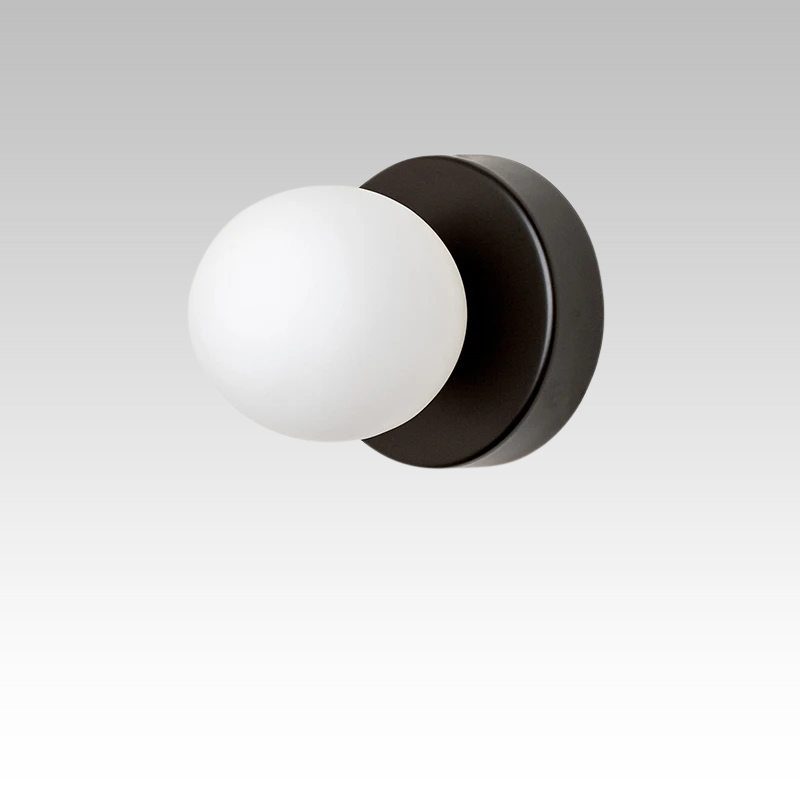 Vägglampa med glasglob Modern design Carvallo