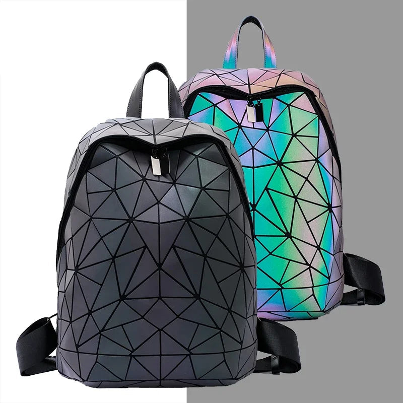 Geometrisk Kvinnor Ryggsäck Luminös Väska Carvallo