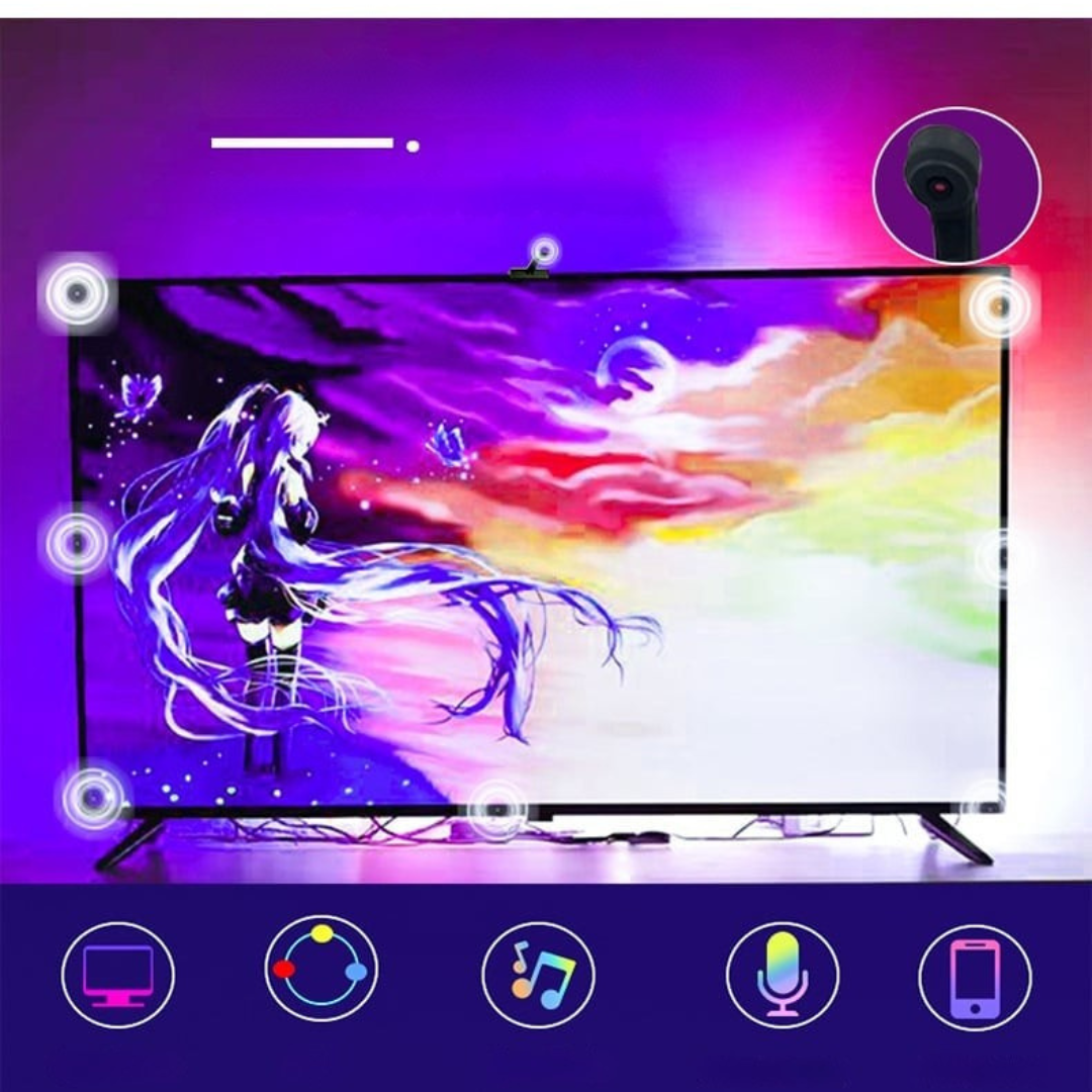 ColorCast – Synkroniserad LED-list för TV-skärmar Carvallo