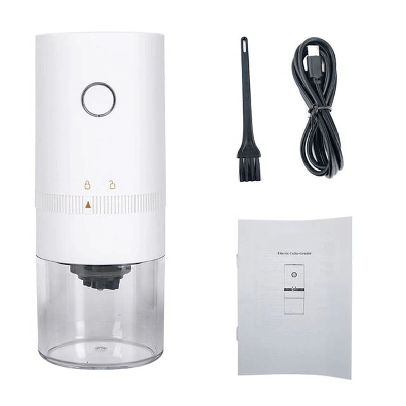 Portabel Uppladdningsbar Kaffebönsmalare-Kök-BB-Vit-Hemnix