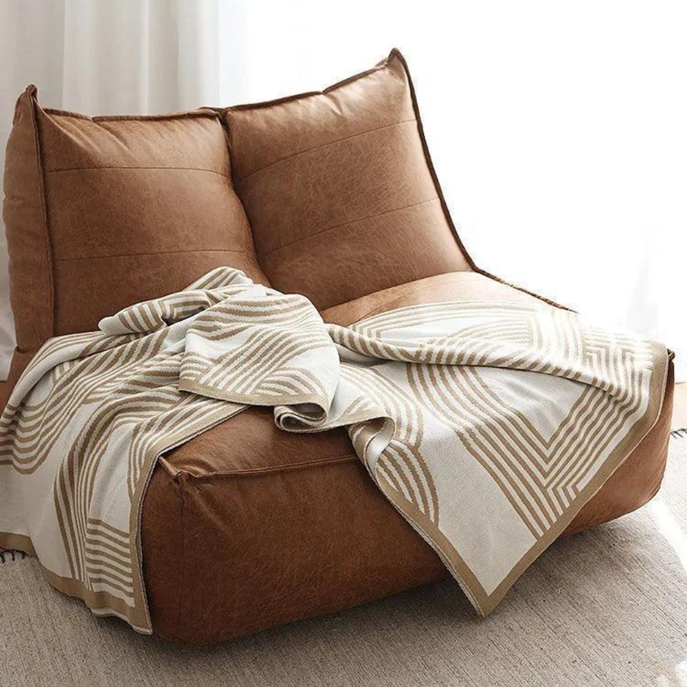 Snuggle Maze Stickad Filt Carvallo