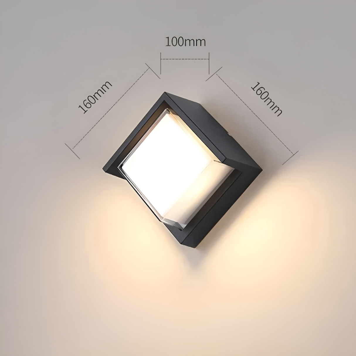 AquaSense Light - Vattentät LED-rörelsesensor-utomhusvägglampa Carvallo