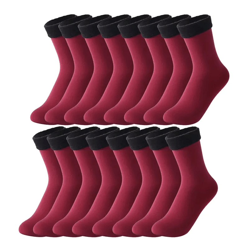 Mjuka Sammet Vintersockor-Vintersockor-BB-8 par-Röd-Hemnix