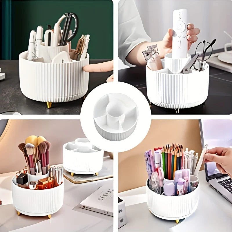 Makeup Organiser | 360° Rotating Förvaringsställ för Sminkbord Carvallo