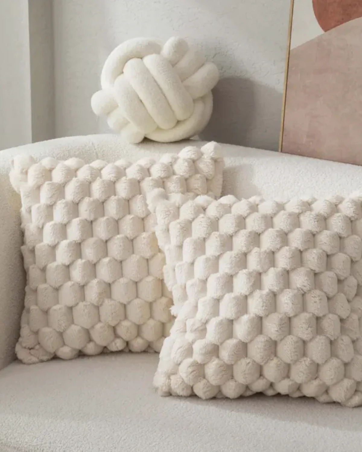 Carvallo – Lyxig Plysch Dekorativ Kudde med Lush Textur för Elegant Komfort Carvallo