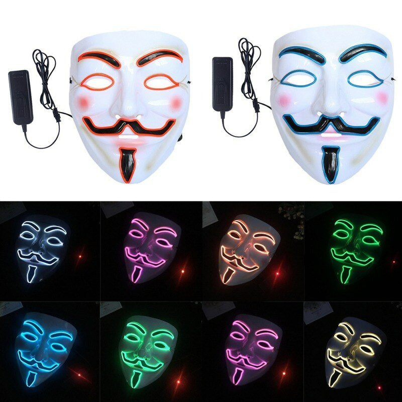 V For Vendetta LED-Mask-Utklädnad-BB-Hemnix