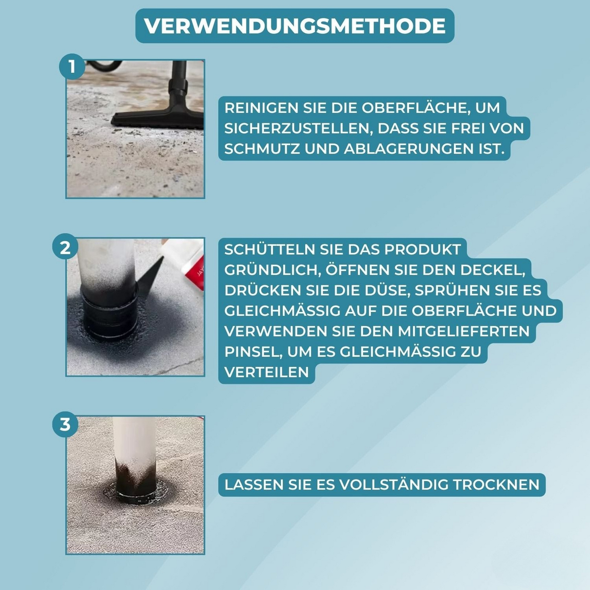 Carvallo - Vattentät läckreparationsspray Carvallo