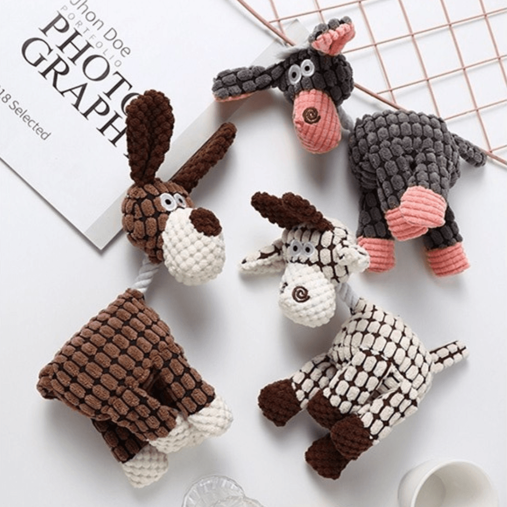 Hundleksak Platt Tug Set för Aggressiv Lek Carvallo