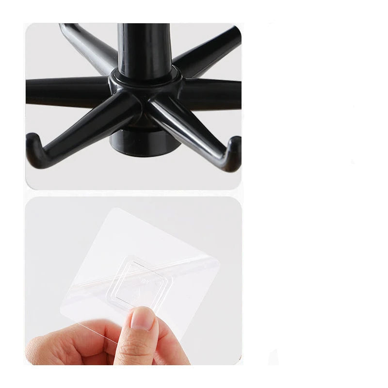 Carvallo – 360° Rotativa hängkrokar för enkel hemmaorganisation Carvallo