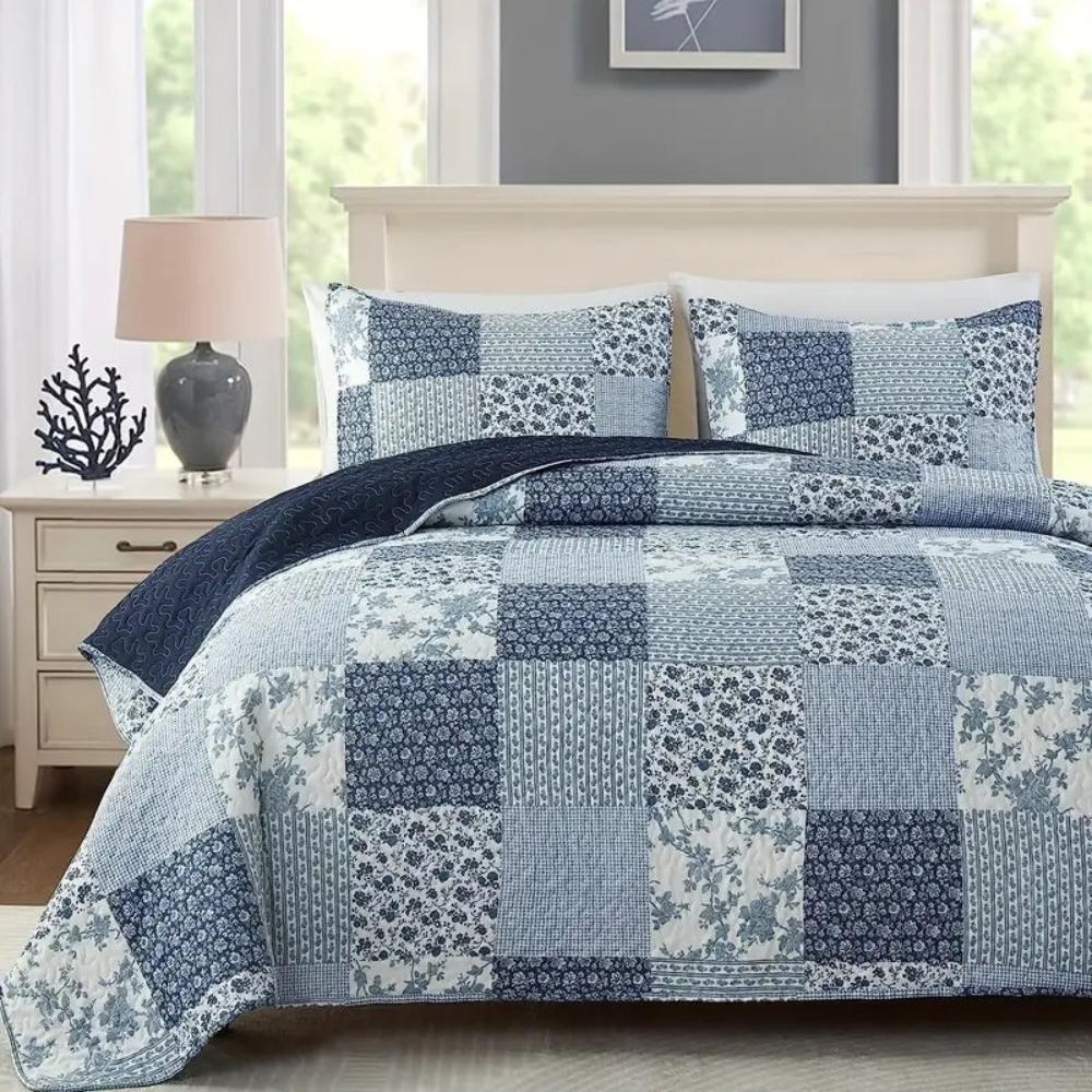 Rutigt Patchwork Överkast Carvallo