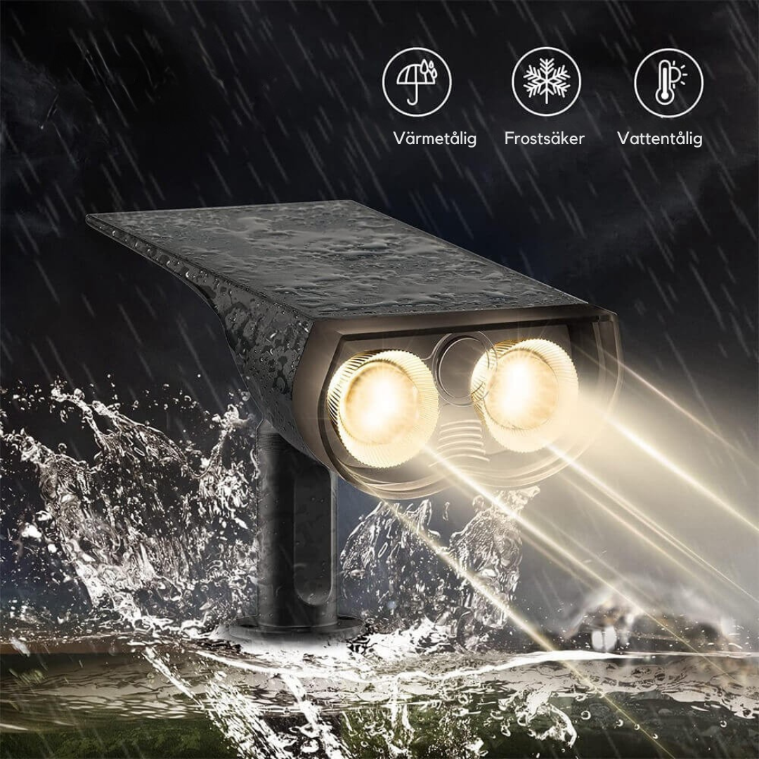 SunBeam – 2-i-1 utomhus solcellslampa Carvallo