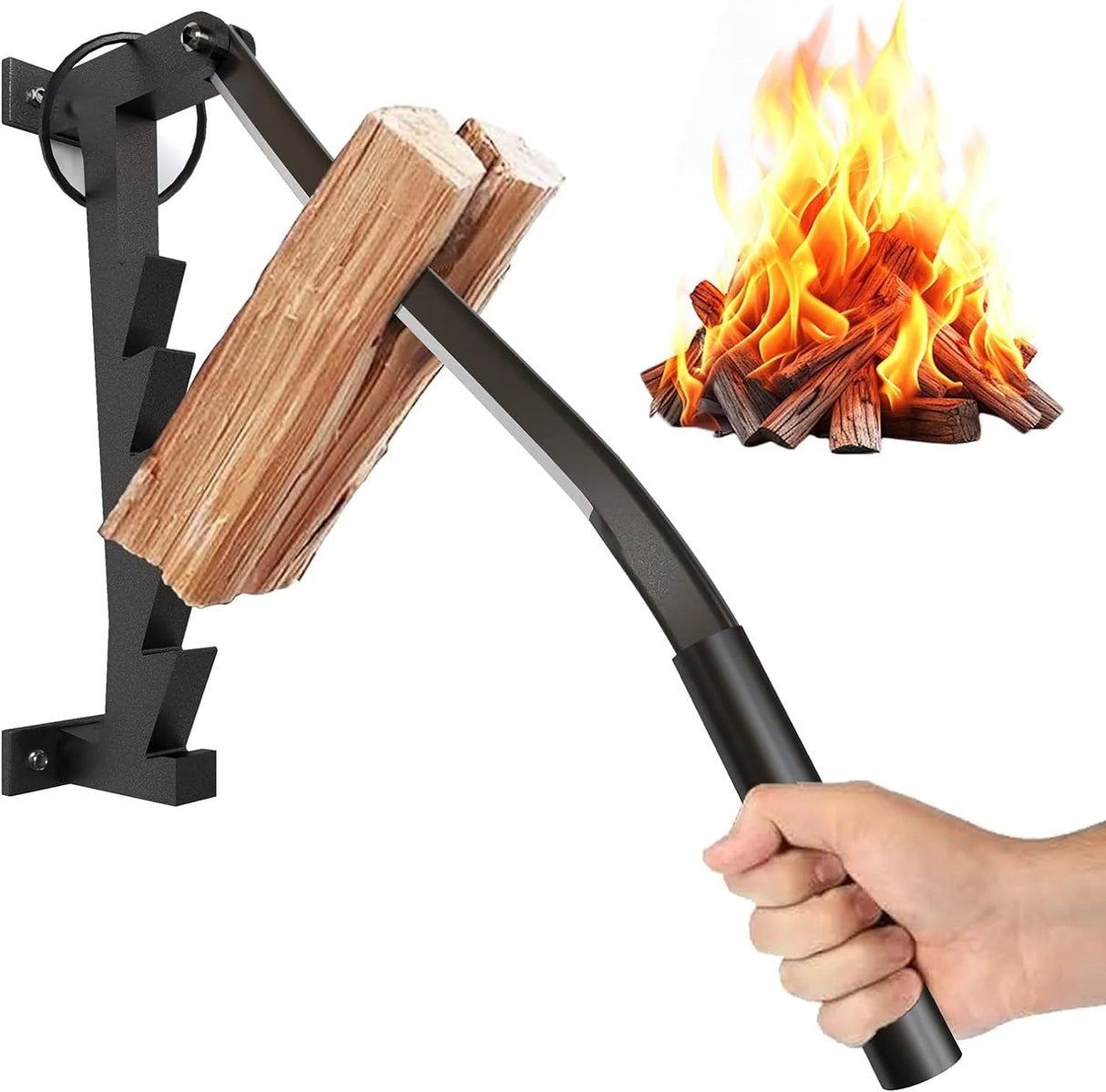 Väggmonterad vedkindling splitter Carvallo