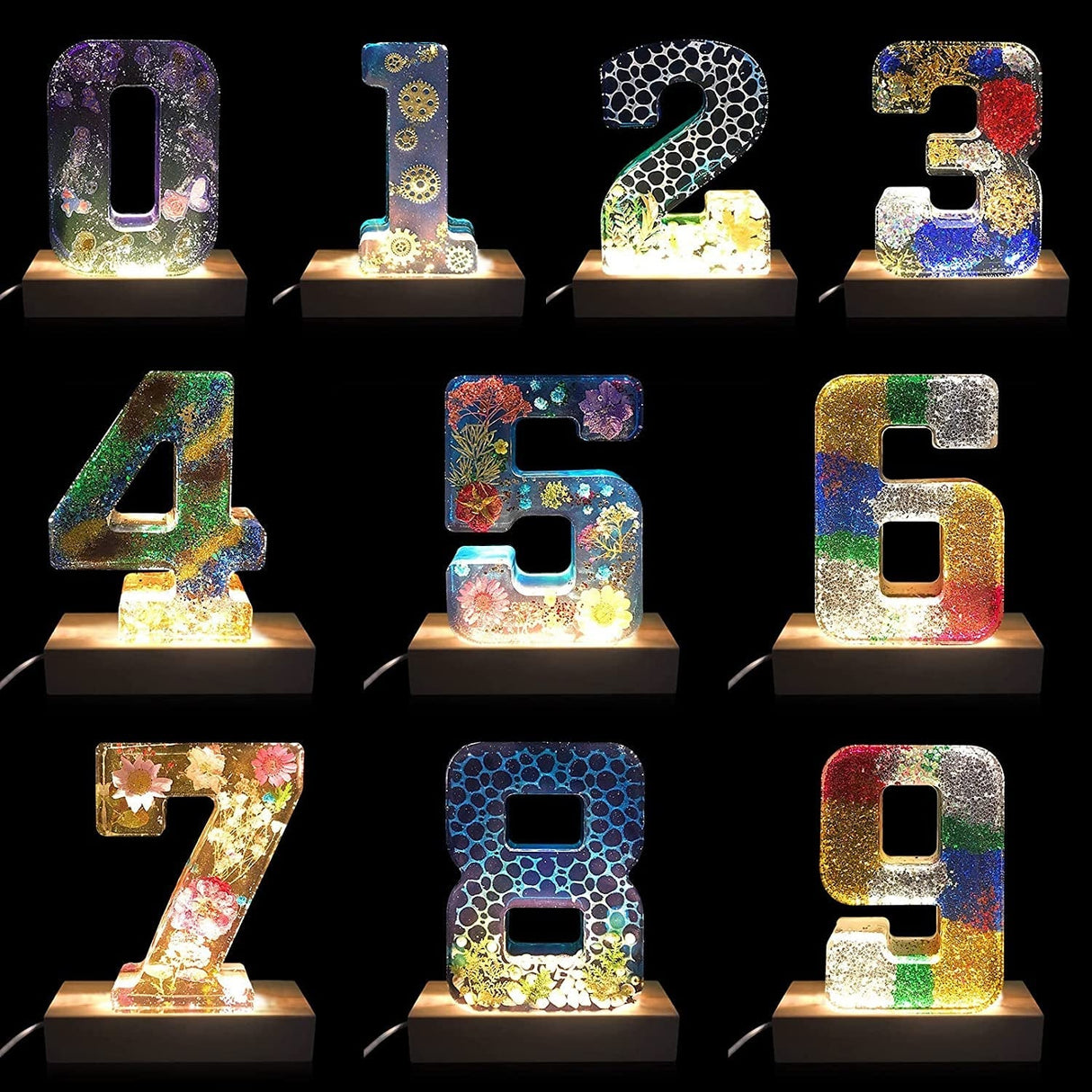 LED Bokstäver Blommor Carvallo