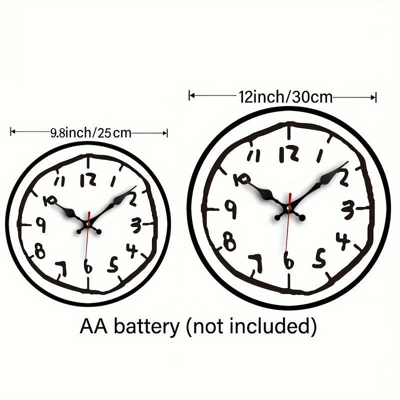 Minimalistisk Träväggklocka – Stilren, Ingen Tikande Ljud, Perfekt för Inredning Carvallo