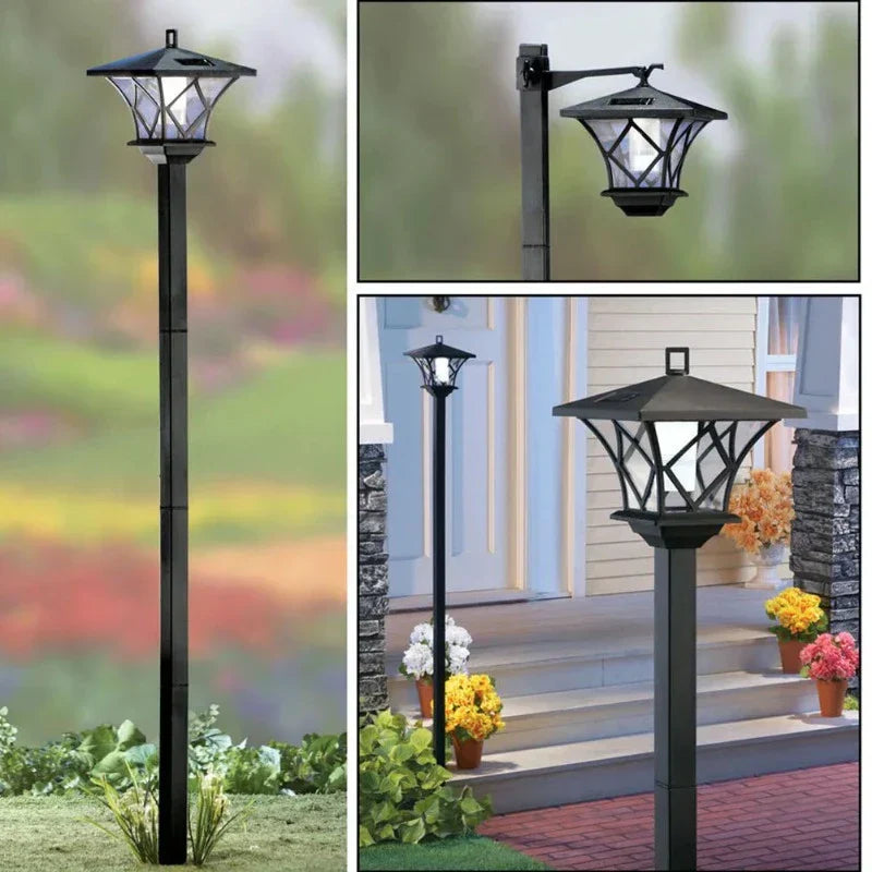 Carvallo TallGlow Solarlampa Trädgård 150 cm | Tidlös design | Vit LED-belysning | Trådlös & Autonom Carvallo